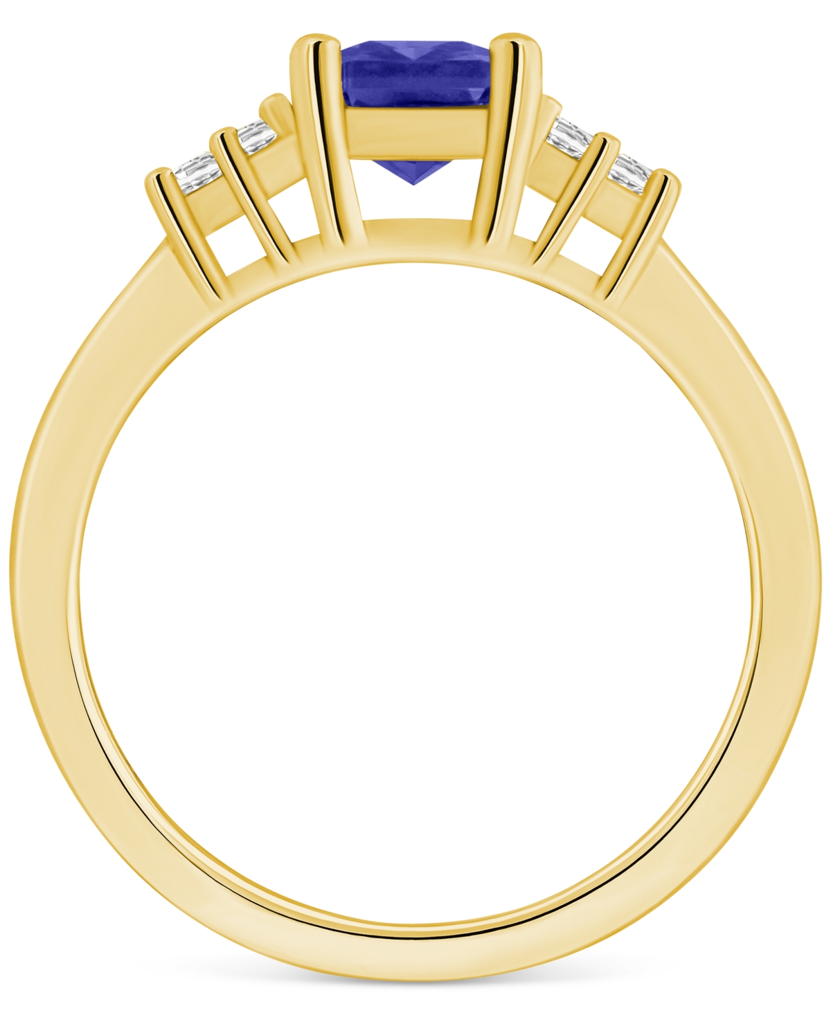 Tanzanite (1-5/8 ct. t.w.) & Diamond (1/5 ct. t.w.) Ring Set in 14k- GOLD