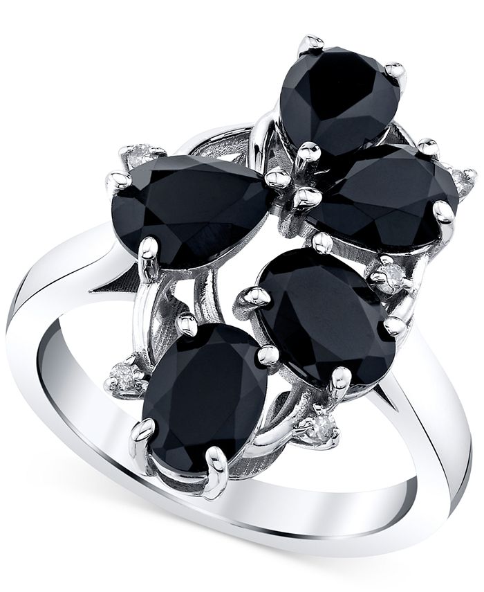 Macy's black sales onyx ring