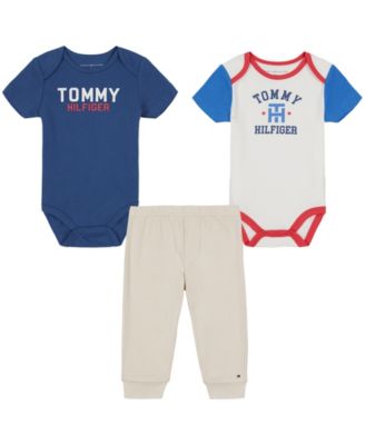 Baby Boys Colorblock Bodysuits and Pants, 3 Piece Set