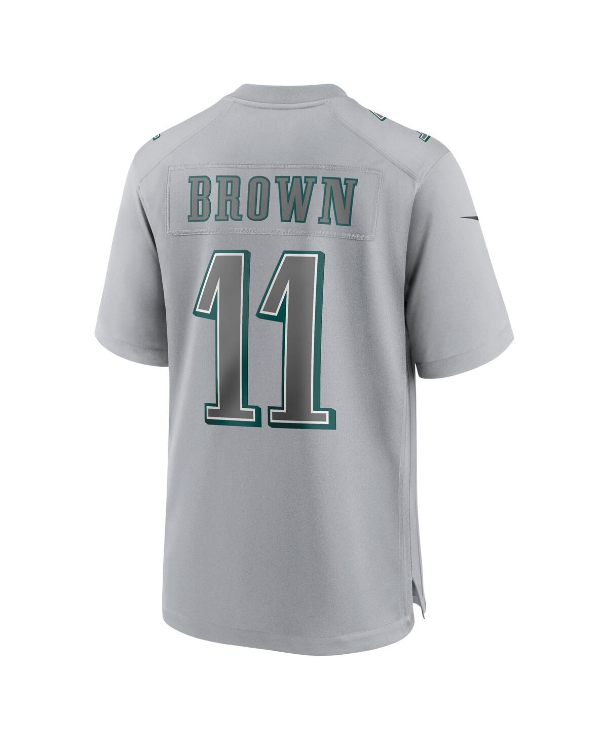 Men's Nike A.j. BrownPhiladelphia Eagles Super Bowl Lvii Patch Atmosphere Fashion Game Jersey - Gray