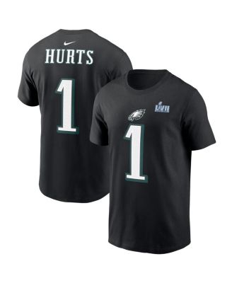 Men's Nike Jalen Hurts Black Philadelphia Eagles Super Bowl LVII Name ...