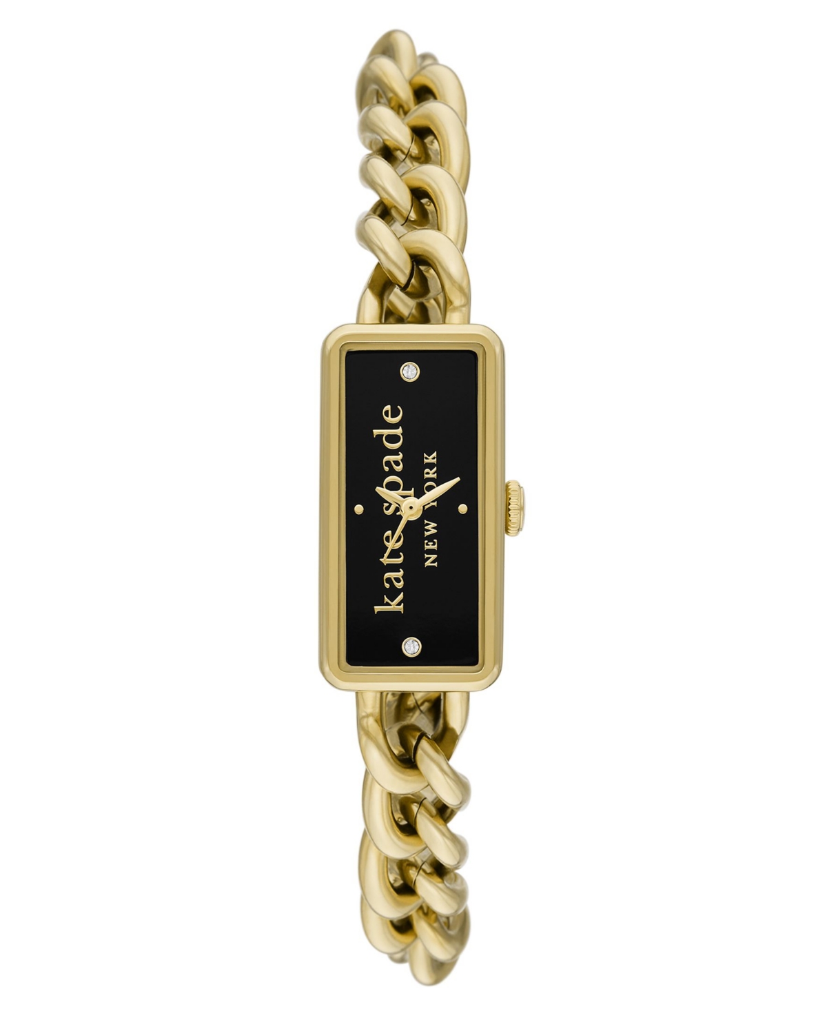 Shop Kate Spade Women's Rosedale Three Hand Quartz Gold-tone Stainless Steel Watch 32mm