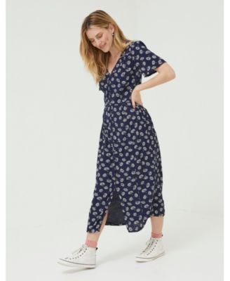 smocked midi tank dress The Smocked Ruffle Tank Midi Dress – The Standard Stitch