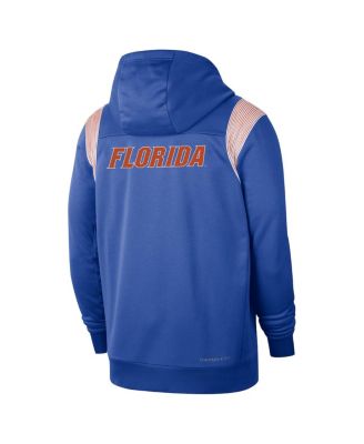 Men's Royal Florida Gators 2022 Sideline Lockup Performance Full-Zip Hoodie Jacket