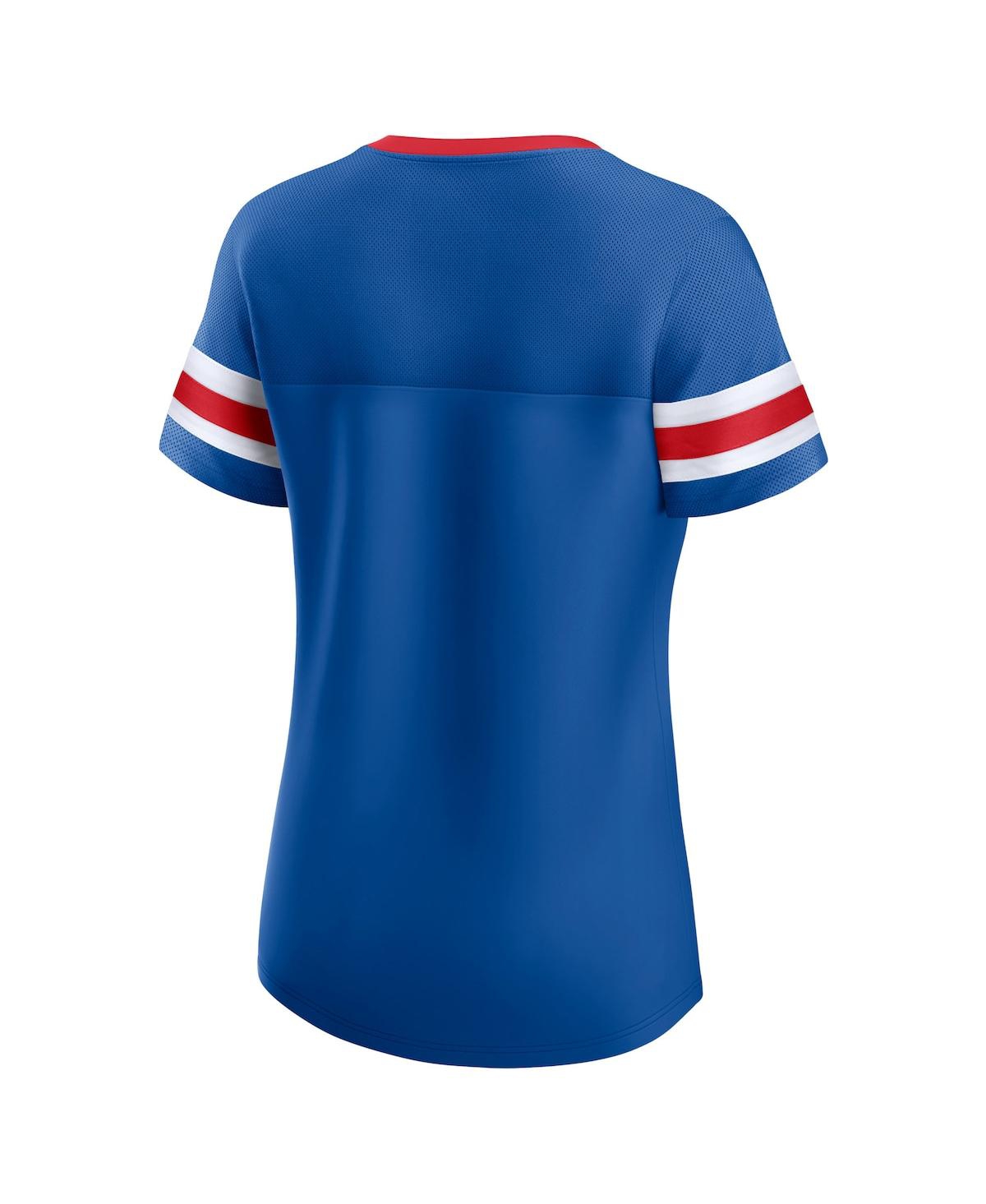 Fanatics Branded Royal New York Giants Original State Lace-up T-shirt In Royal