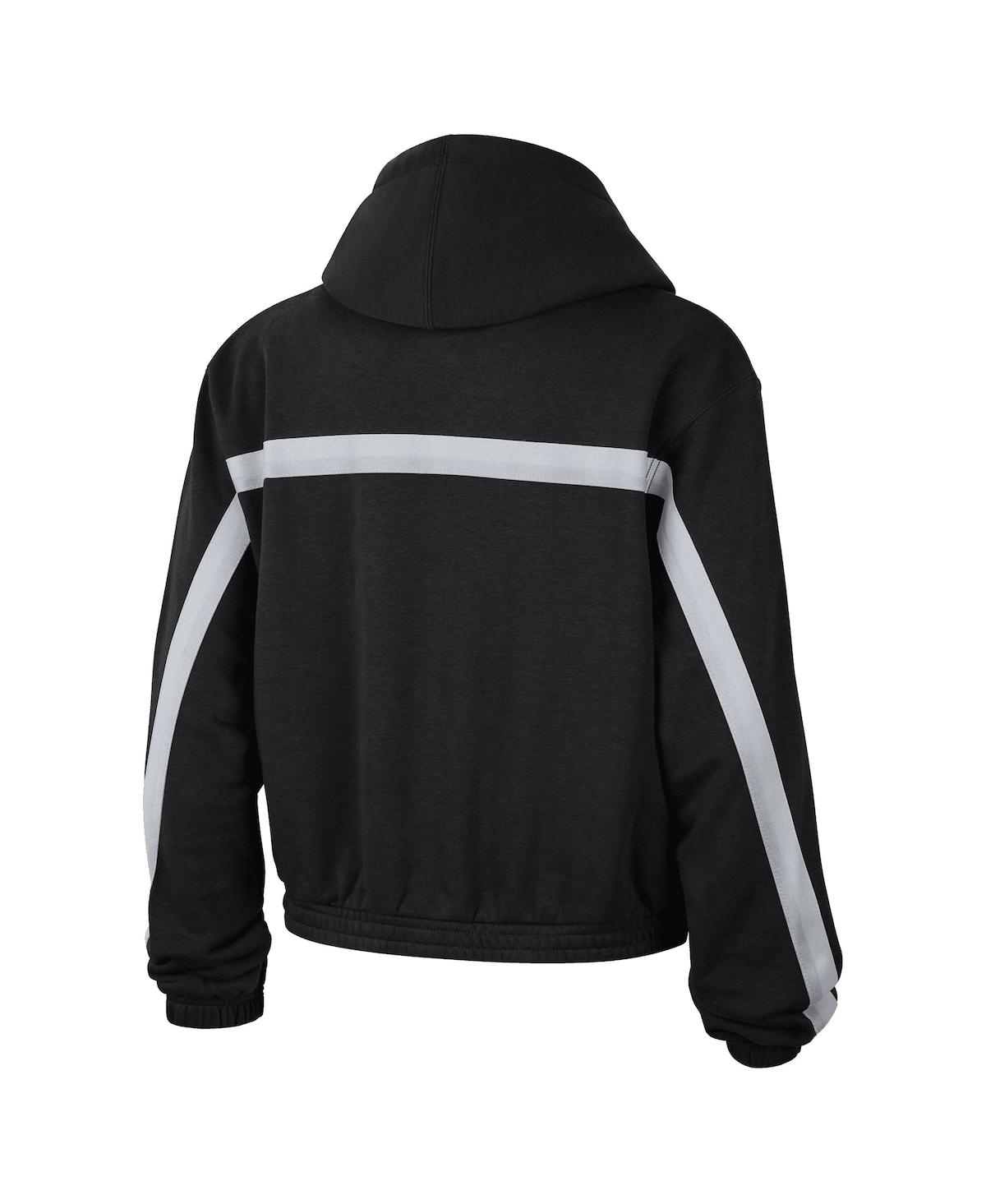JORDAN WOMEN'S JORDAN BLACK BROOKLYN NETS COURTSIDE STATEMENT EDITION PULLOVER HOODIE 
