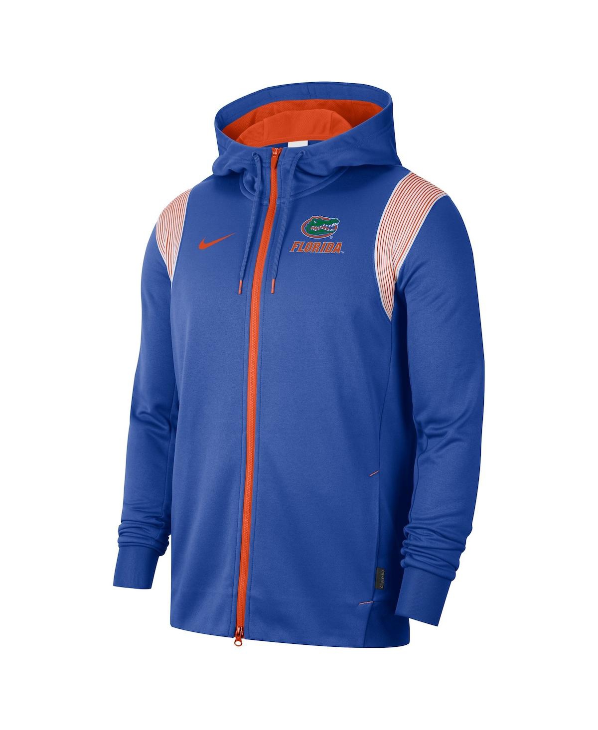 Men's NikeFlorida Gators 2022 Sideline Lockup Performance Full-Zip Hoodie Jacket - Royal