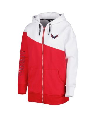 Women's Red, White Washington Capitals Gina Full-Zip Hoodie