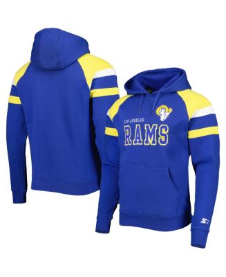 Starter Men's Royal Los Angeles Rams Draft Fleece Raglan Pullover ...