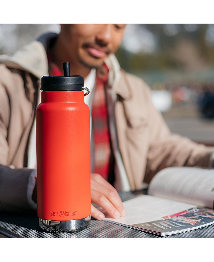 Klean Kanteen Stainless Steel Insulated TKWide Bottle w Straw Twist Cap