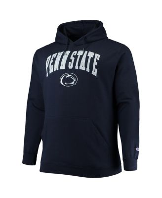 Men's Navy Penn State Nittany Lions Big and Tall Arch Over Logo Powerblend Pullover Hoodie