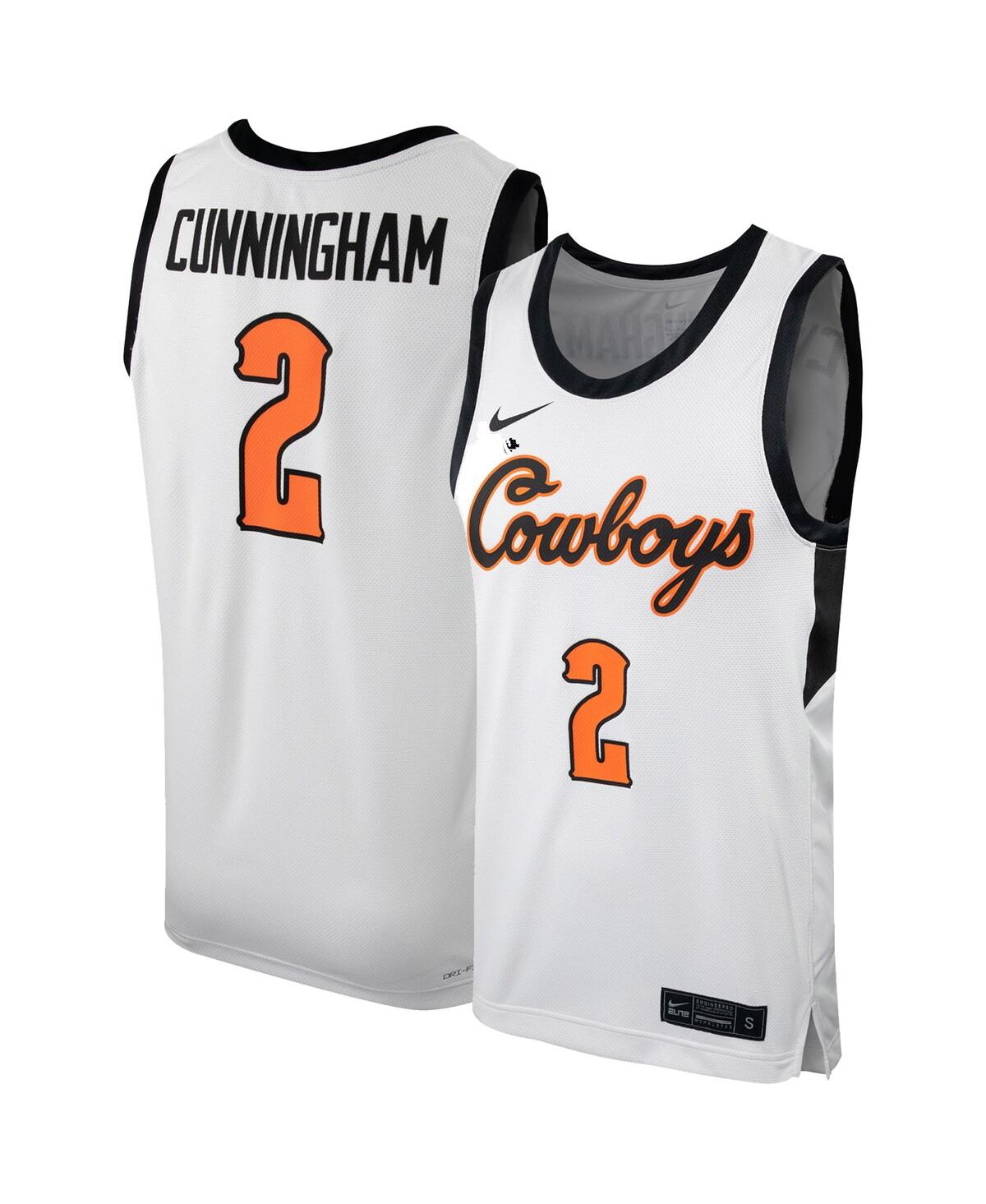 Men's Nike Cade CunninghamOklahoma State Cowboys Replica Basketball Jersey - White