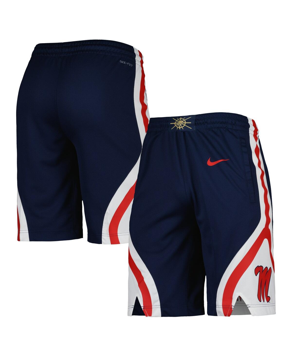 Men's NikeOle Miss Rebels Replica Performance Basketball Shorts - Navy