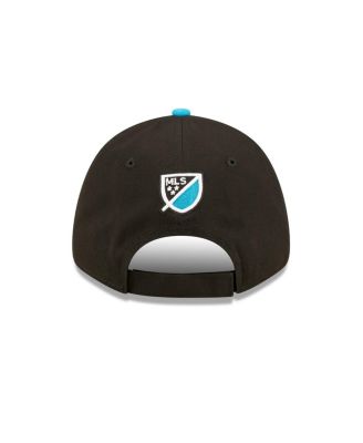 Men's Black, Blue Charlotte FC Basic 9FORTY Adjustable Hat