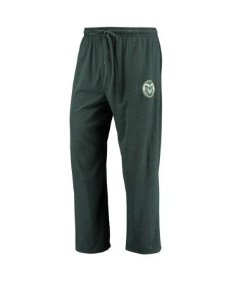 Men's Green, Heathered Charcoal Colorado State Rams Meter Long Sleeve T-shirt and Pants Sleep Set