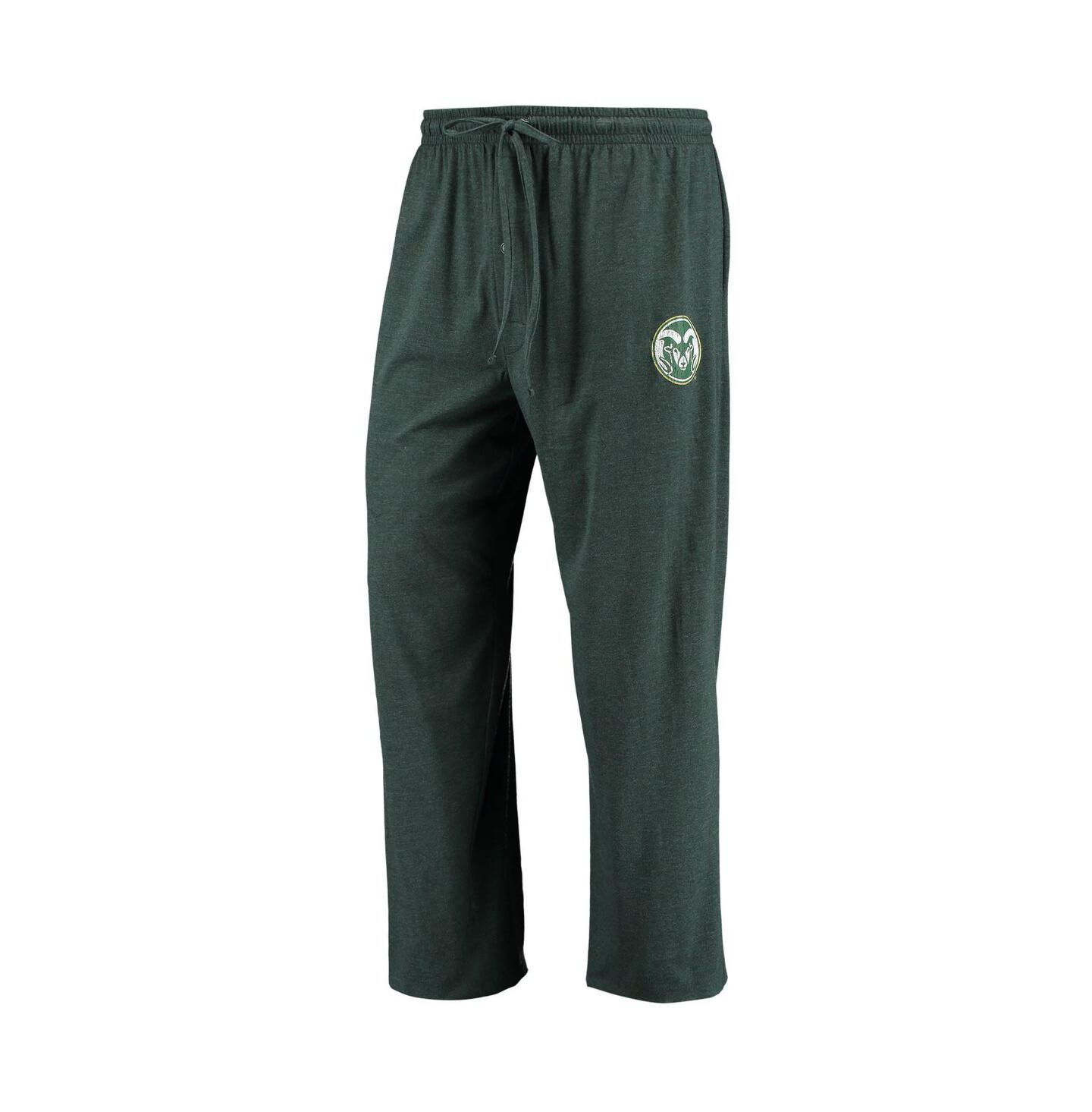 Мужская пижама Concepts Sport Colorado State Rams Meter, Green/Heathered Charcoal — фото 5
