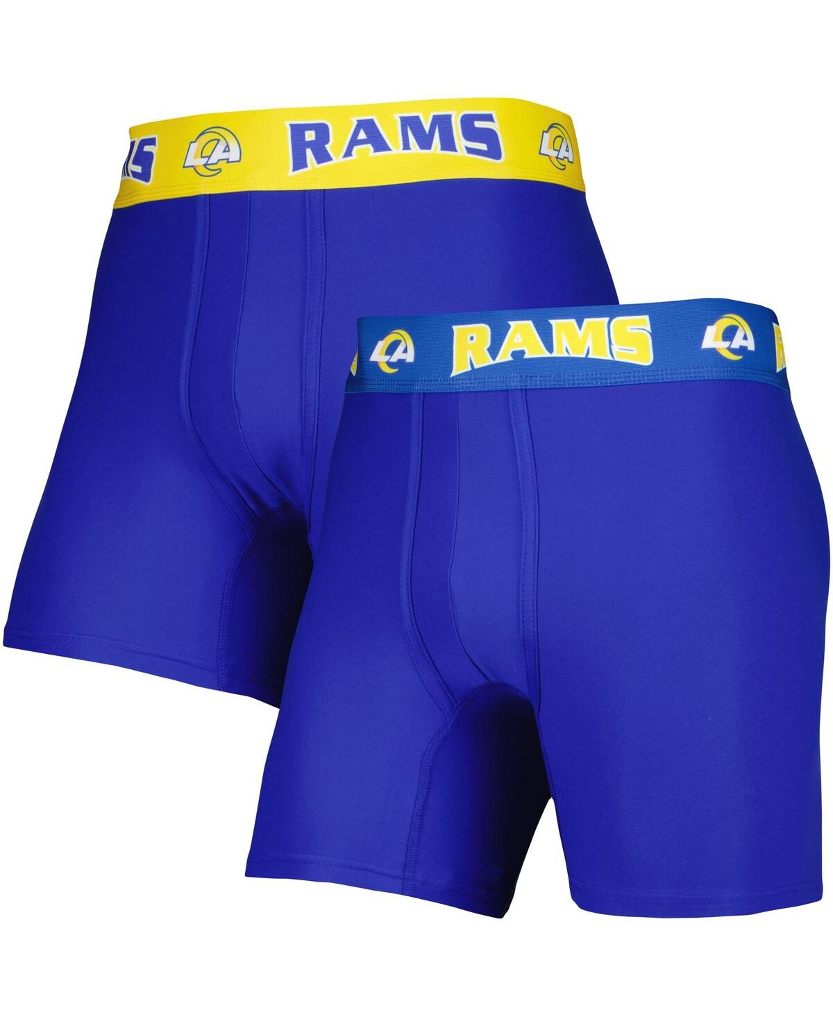 Men's Concepts Sport Royal, Gold Los Angeles Rams 2-Pack Boxer Briefs Set - Royal, Gold