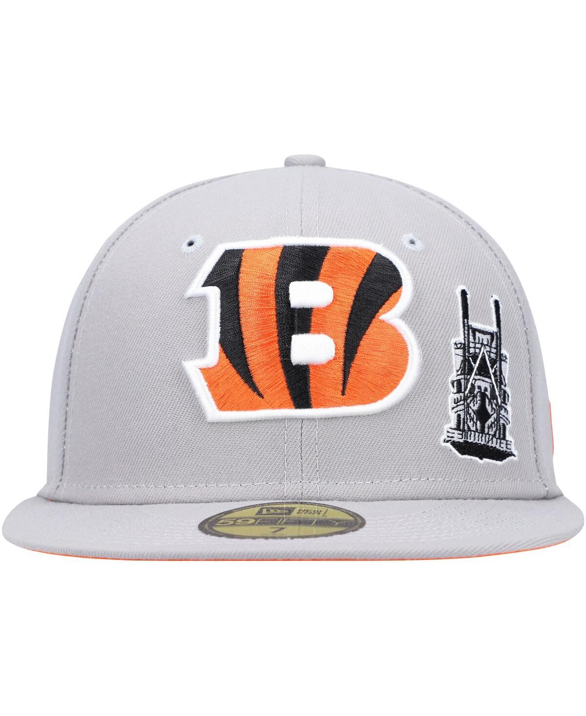 Men's New EraCincinnati Bengals City Describe 59FIFTY Fitted Hat - Gray