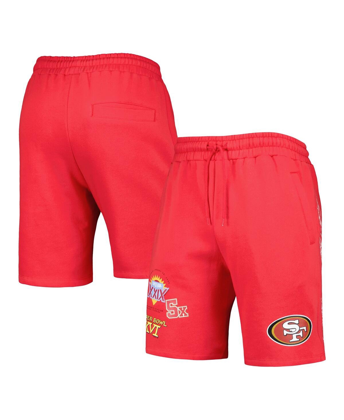 Men's New Era Scarlet San Francisco 49ers Historic Champs Shorts - Scarlet
