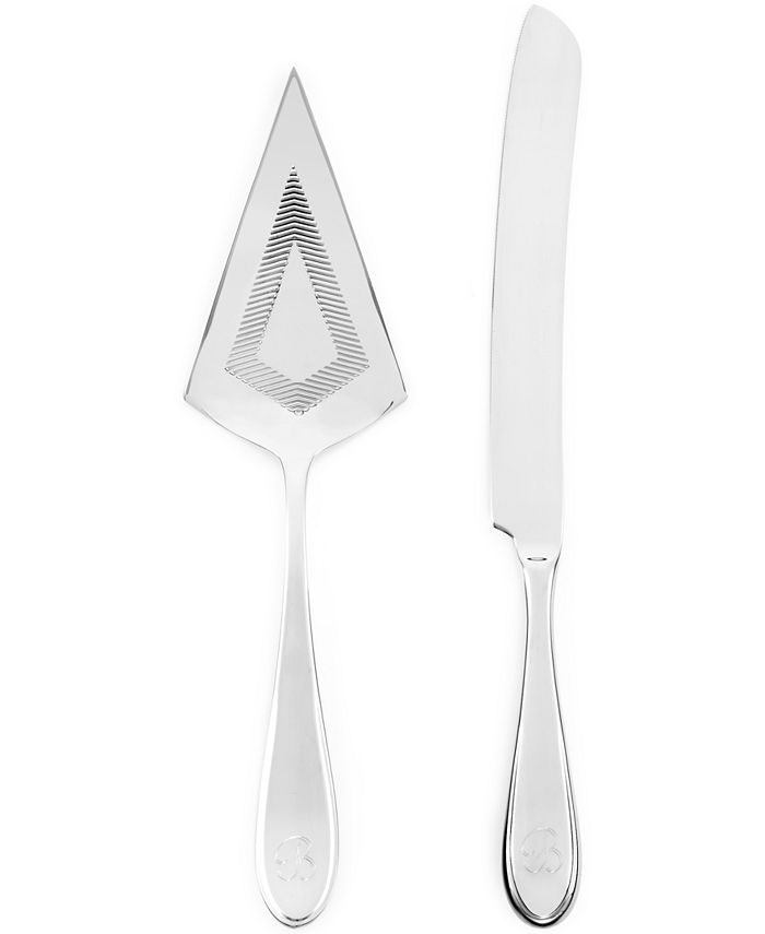 Yamazaki Austen Monogrammed Cake Serving Set & Reviews Flatware