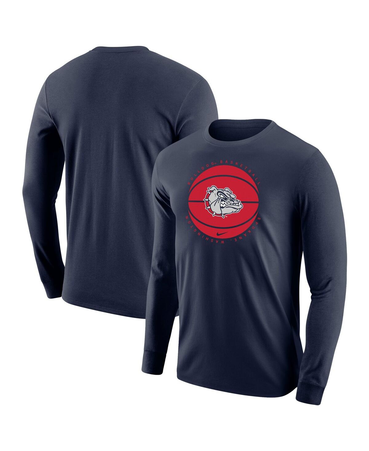 Men's NikeGonzaga Bulldogs Basketball Long Sleeve T-shirt - Navy