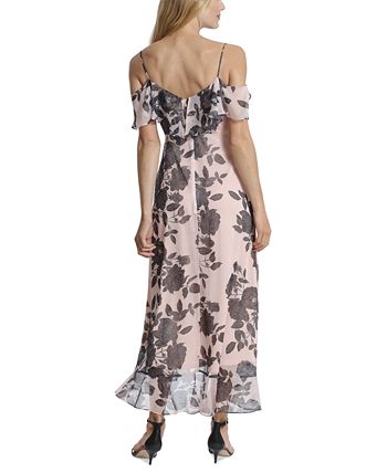 Petite cold hot sale shoulder maxi dresses