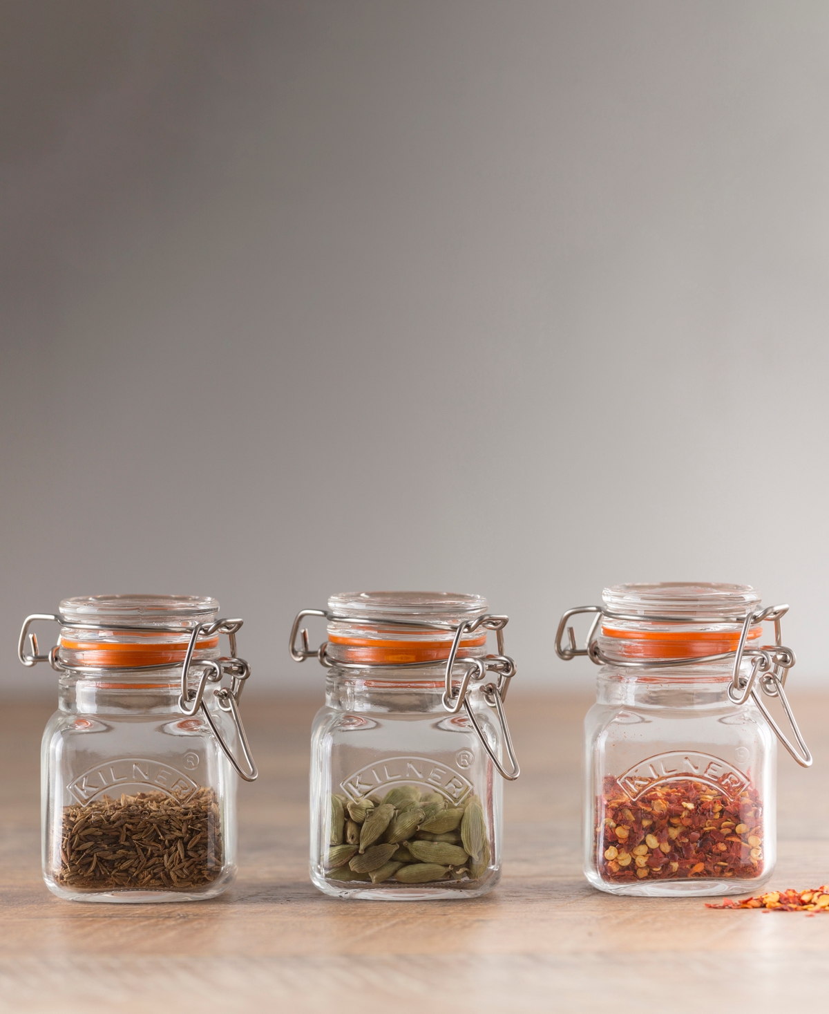Shop Kilner Spice Jar 2.4 Oz, Set Of 12 In Clear