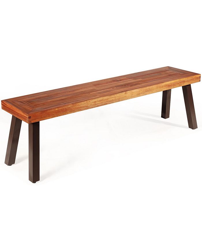 Wood metal bench clearance seat