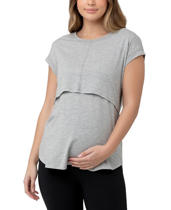 Feeding Tshirt, Maternity Legging - Grey