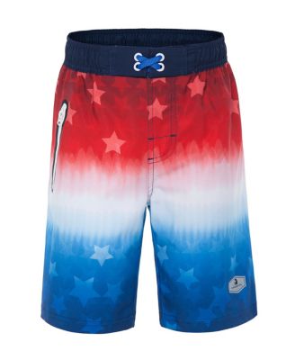 Boys 4-Way Stretch Quick Dry Board Shorts Swim Trunks with Mesh Lining UPF50+