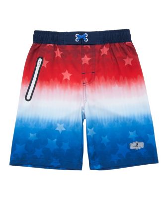 Boys 4-Way Stretch Quick Dry Board Shorts Swim Trunks with Mesh Lining UPF50+