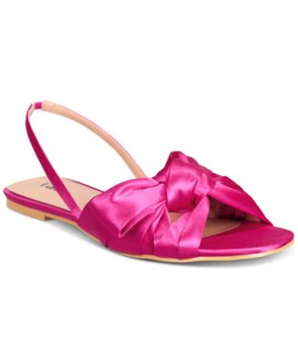 VAILA SHOES - Women's Lila Puffy Knot Crisscross Ankle-Strap Flat Sandals
