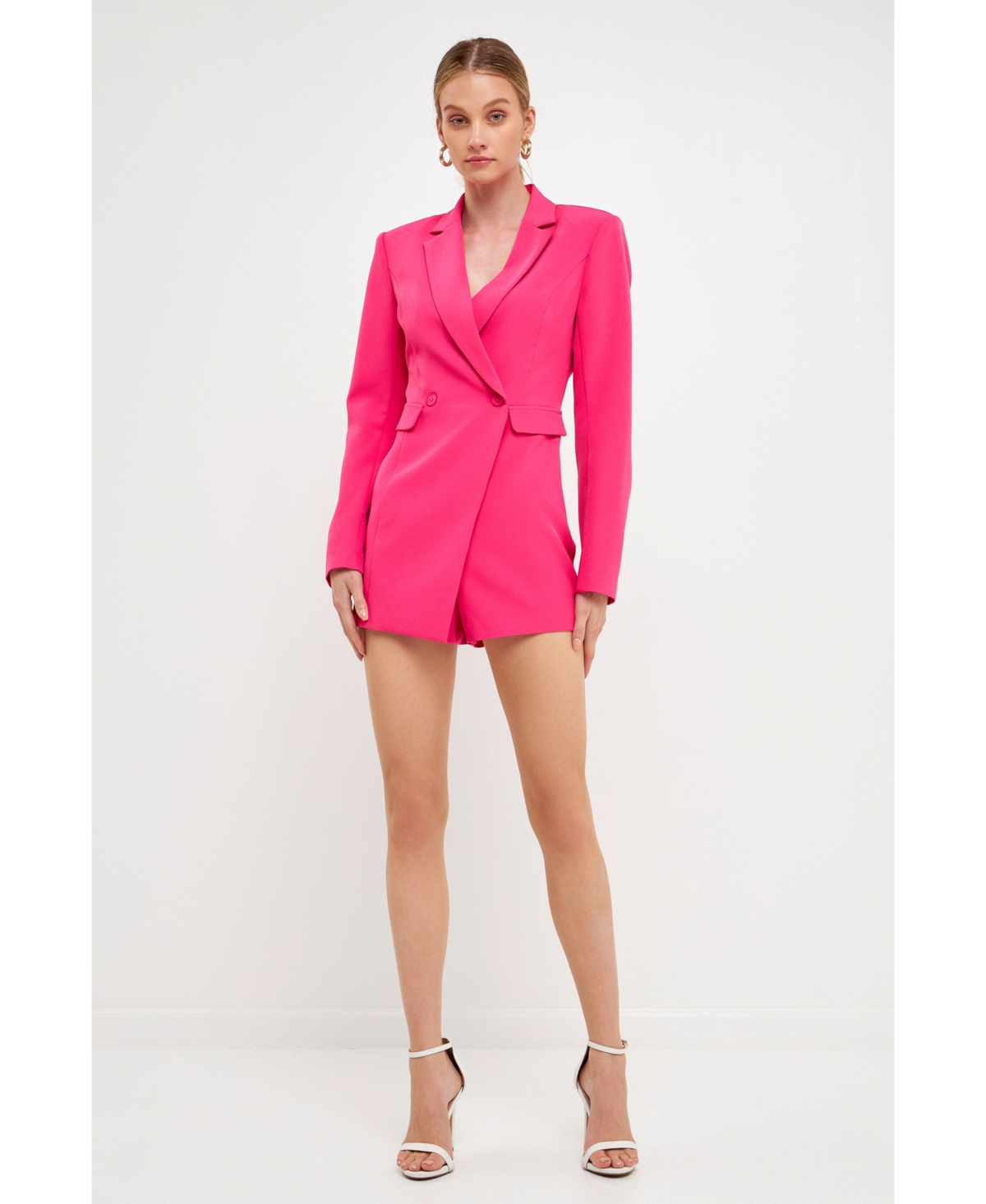 Endless Rose Women's Suit Blazer Romper