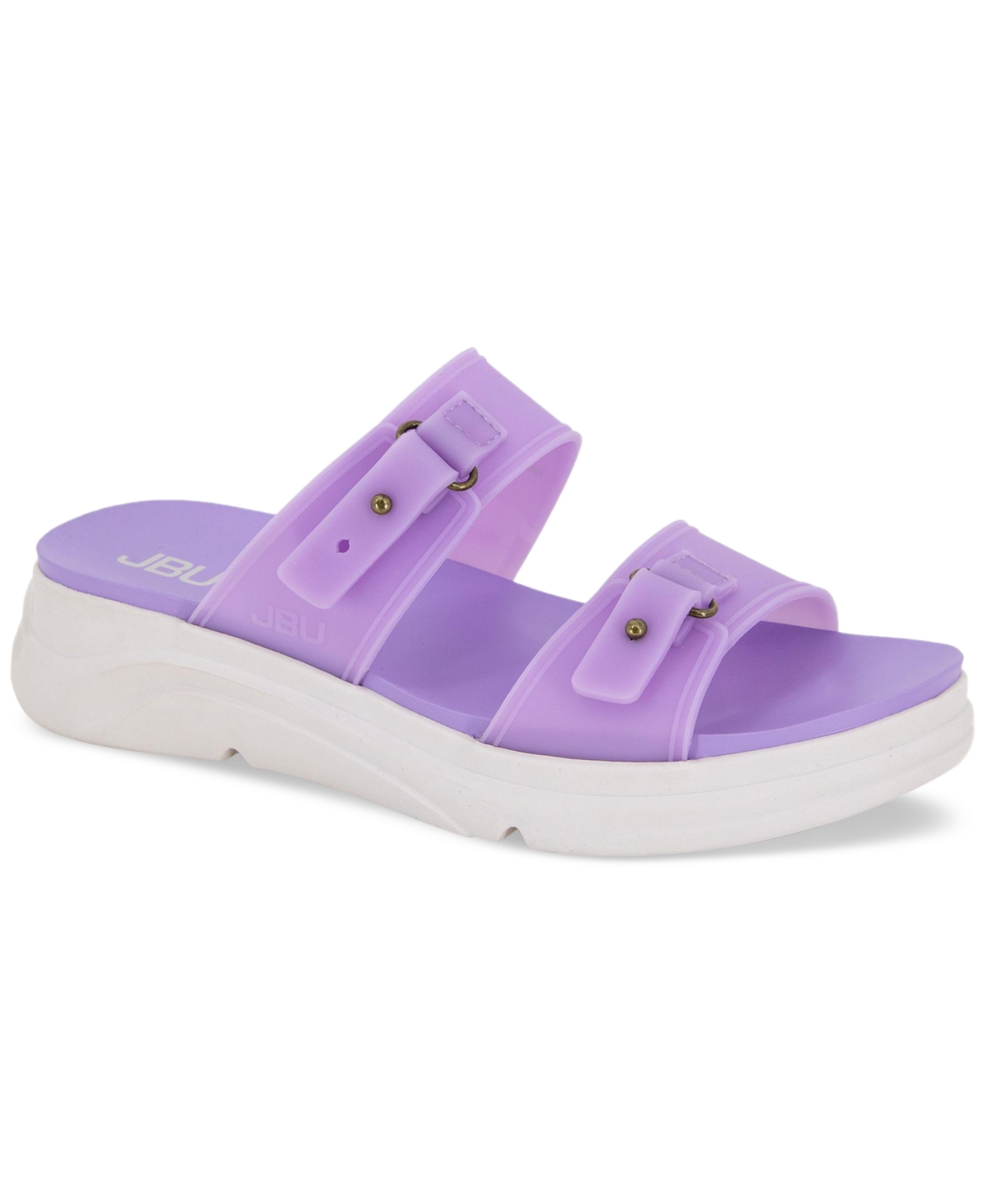 Jbu Fenton Water-ready Sport Slide Sandals In Lavender Translucent