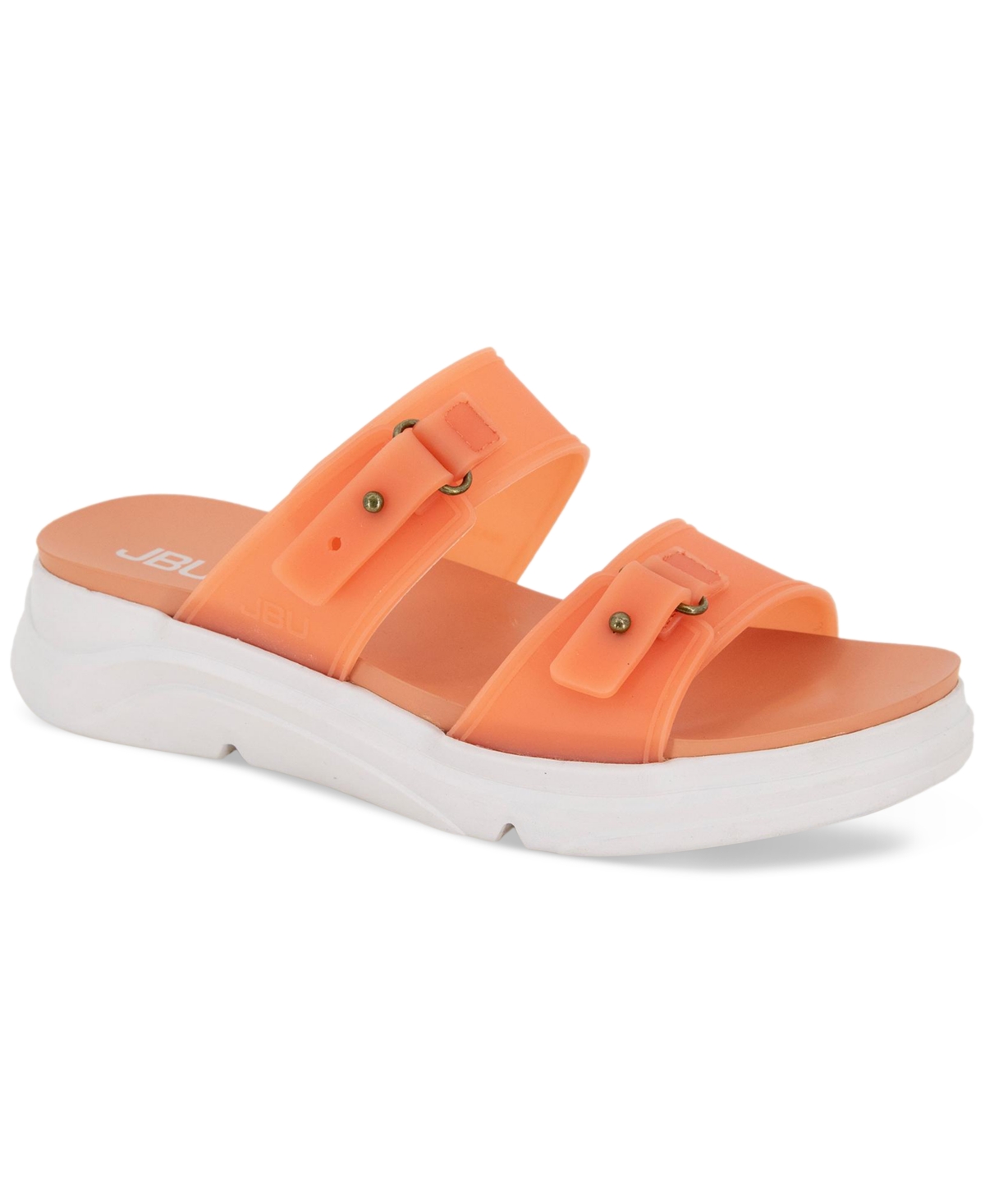 Jbu Fenton Water-ready Sport Slide Sandals In Coral Translucent