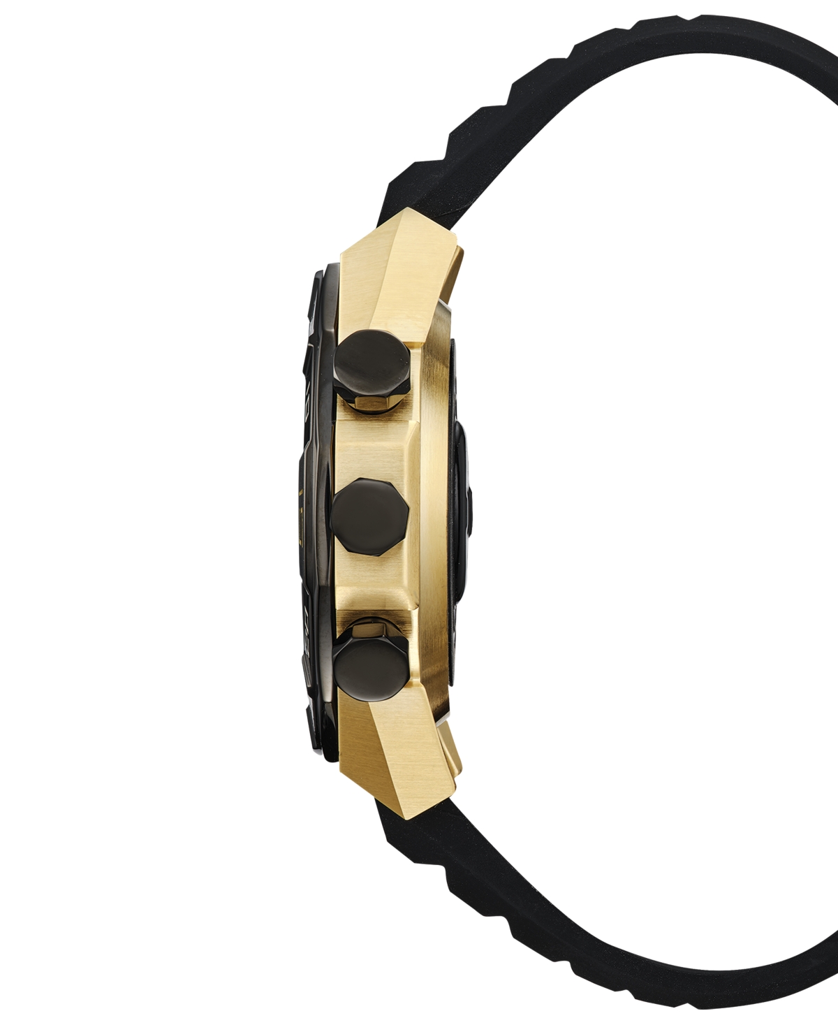 Citizen Men's Cz Smart Hybrid Black Silicone Strap Smart Watch 44mm - Gold-tone