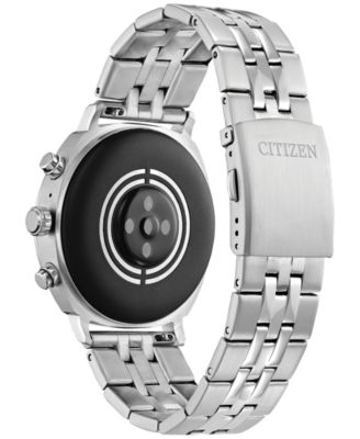 Unisex CZ Smart Wear OS Stainless Steel Bracelet Smart Watch 41mm
