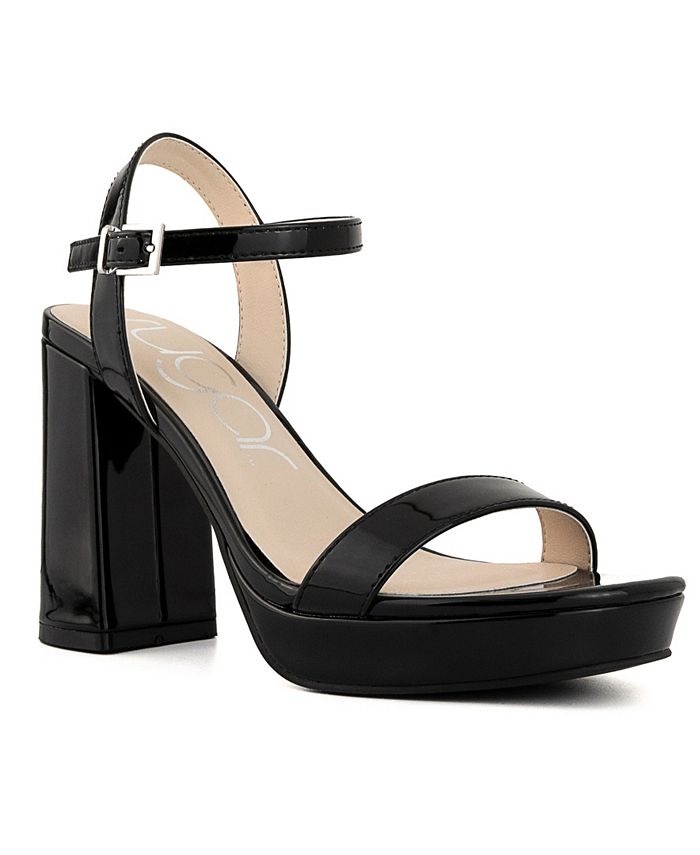 Macy's black store dress sandals