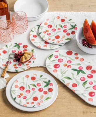 Berries Cherries Salad Plate Set of 6