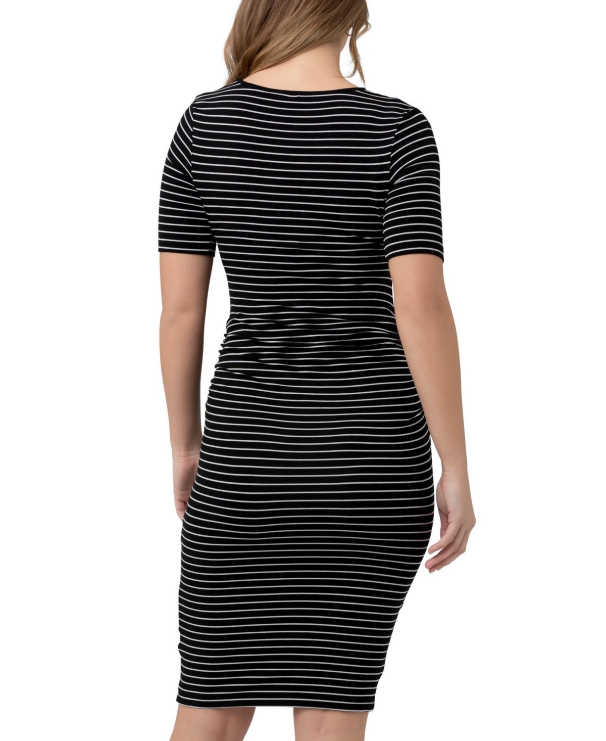 Ripe Maternity Maternity Mia St Short Sleeve Nursing Dress -/ flint