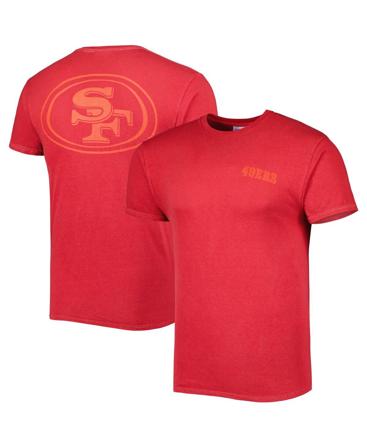 47 Brand Men's ' Scarlet San Francisco 49ers Fast Track Tonal Highlight T-shirt