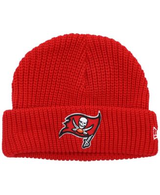 New Era Men's Red Tampa Bay Buccaneers Fisherman Skully Cuffed Knit Hat ...