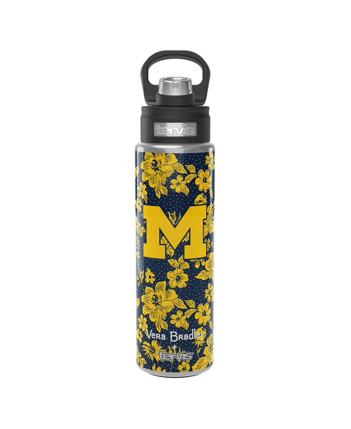 Vera Bradley X Tervis Michigan Wolverines 24 oz Wide Mouth Bottle With Deluxe Lid In Yellow
