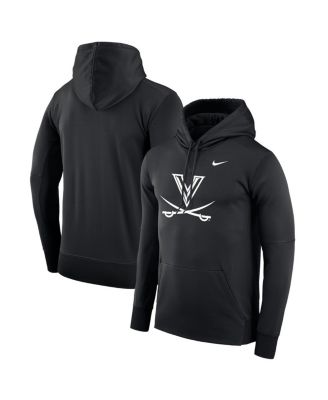 Men's Black Virginia Cavaliers Dark Mode 2.0 Therma Performance Pullover Hoodie