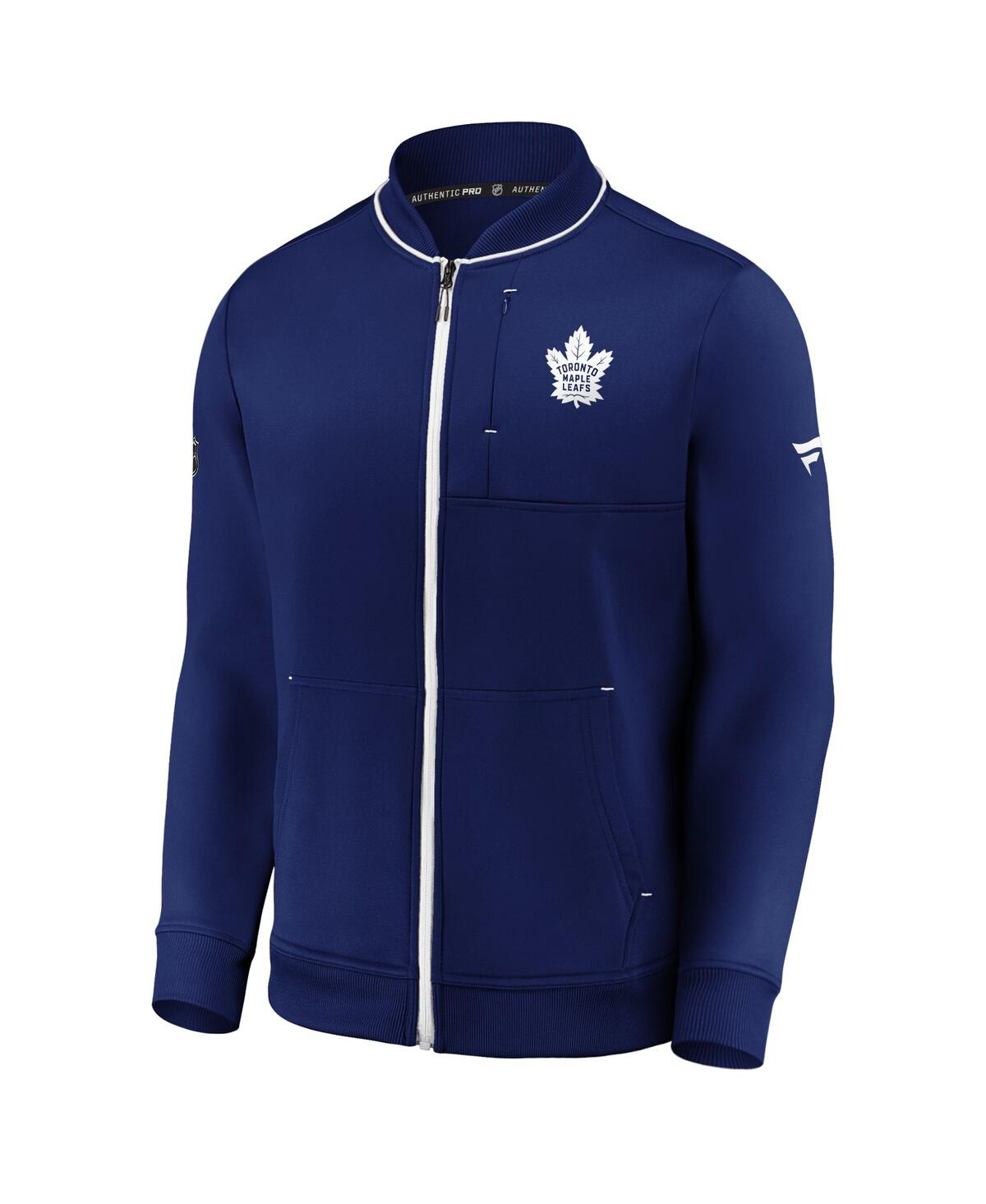 Fanatics Branded Blue Toronto Maple Leafs Authentic Pro Locker Room Full-zip Jacket In Blue