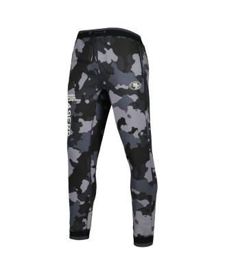 Men's and Women's Black San Francisco 49ers Camo Jogger Pants