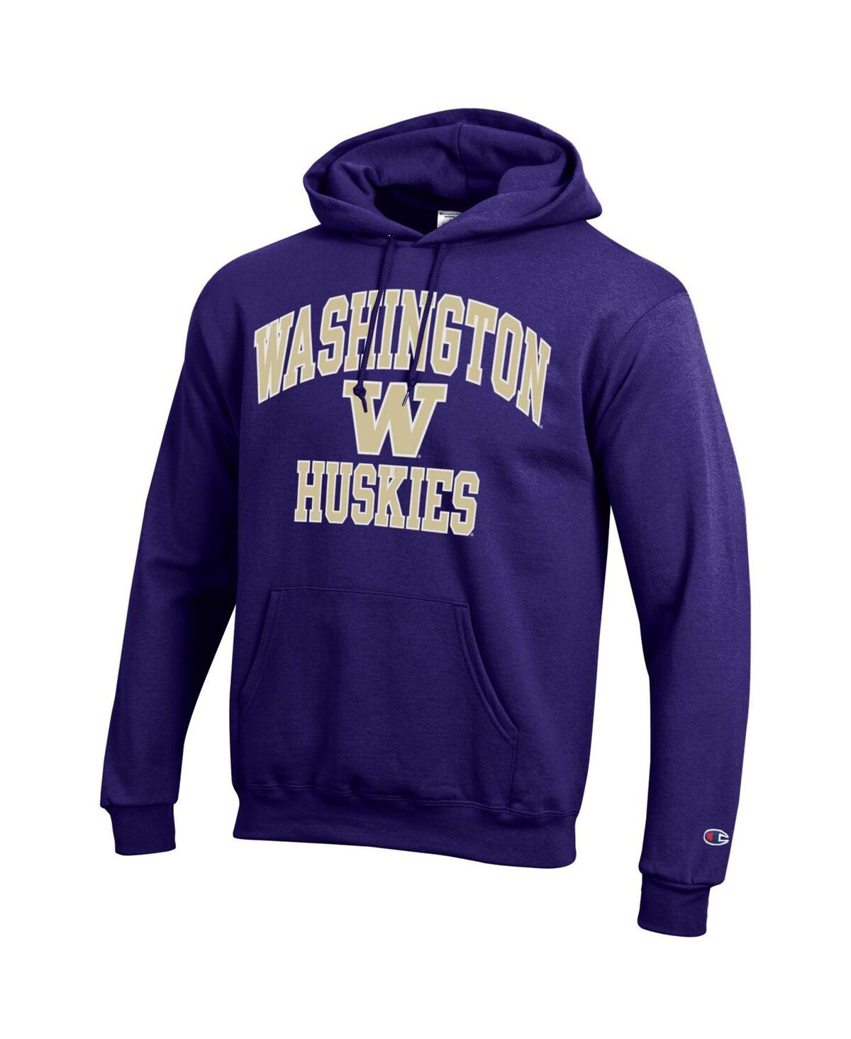 Champion Purple Washington Huskies High Motor Pullover Hoodie In Purple