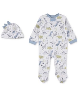 Chickpea - Baby Boys 2-Pc. Footed Dino Coverall Set