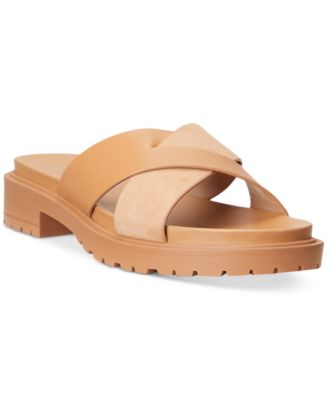 Lauren Ralph Lauren - Women's Kelsie Crisscross Flat Slide Sandals