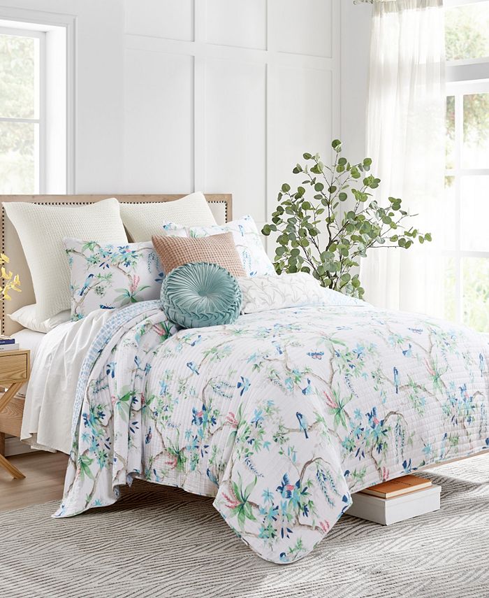 Homthreads Song Bird Quilt Set, Full/Queen Macy's
